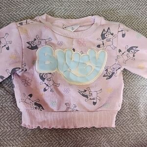 Bluey Kids Pink Sweatshirt